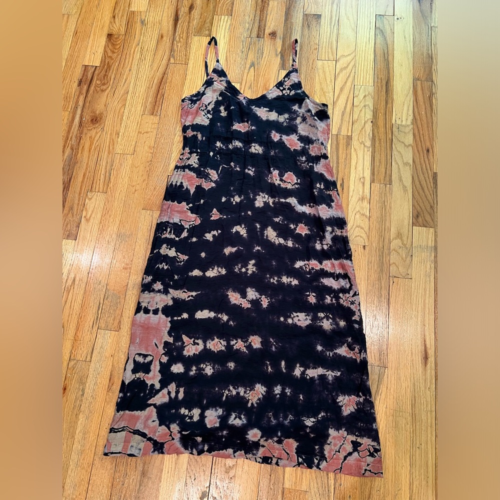 lacausa tie dye tank dress